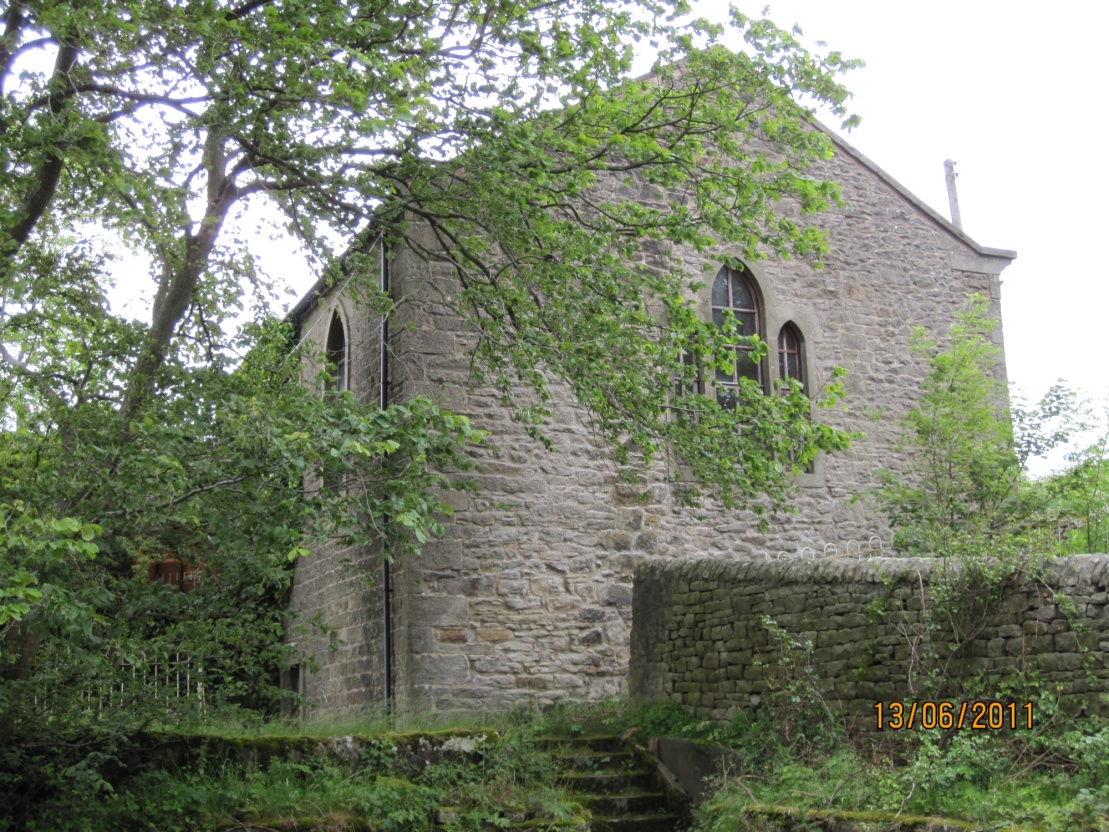 Christchurch Chapel at Skyreholme built in 1838 which was used as a school from 1867 to 1967